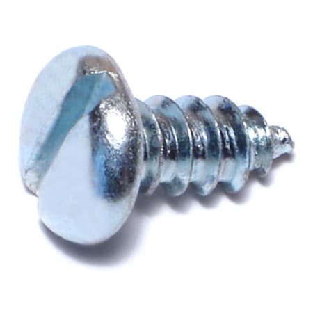 Midwest Fastener Sheet Metal Screw, #12 x 1/2 in, Zinc Plated Steel Pan Head Slotted Drive, 50 PK 62343